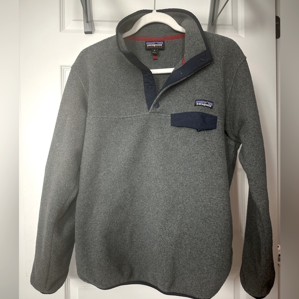 Pategonia Lightweight Synchilla Snap-T Pullover (Nickel)